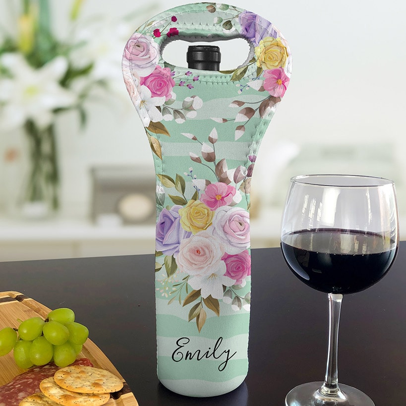 Personalized Insulated Wine Gift Bag