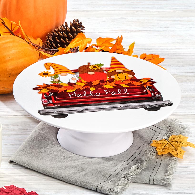 Interchangeable Cupcake or Cake Display Stand with Festive Prints