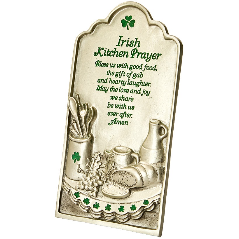 Celtic Irish Tableware - Kitchen Prayer Plaque, Cutting Board, Mug