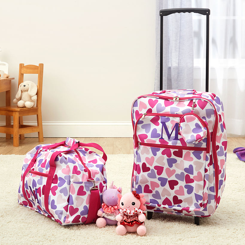 Kids' Monogram Luggage Matching Set - 3-Pc.