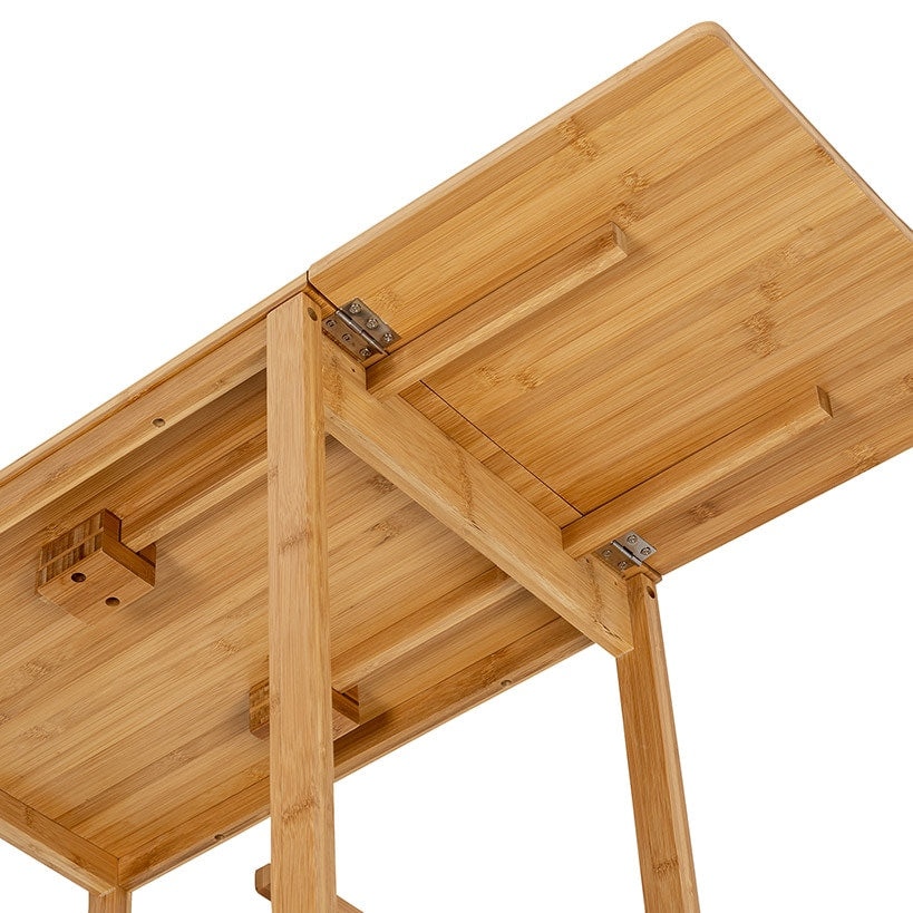 Kitchen Cart with Drop-Leaf Bamboo
