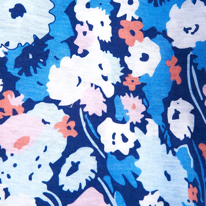 Knit Floral Print Bermuda Pajama Sets