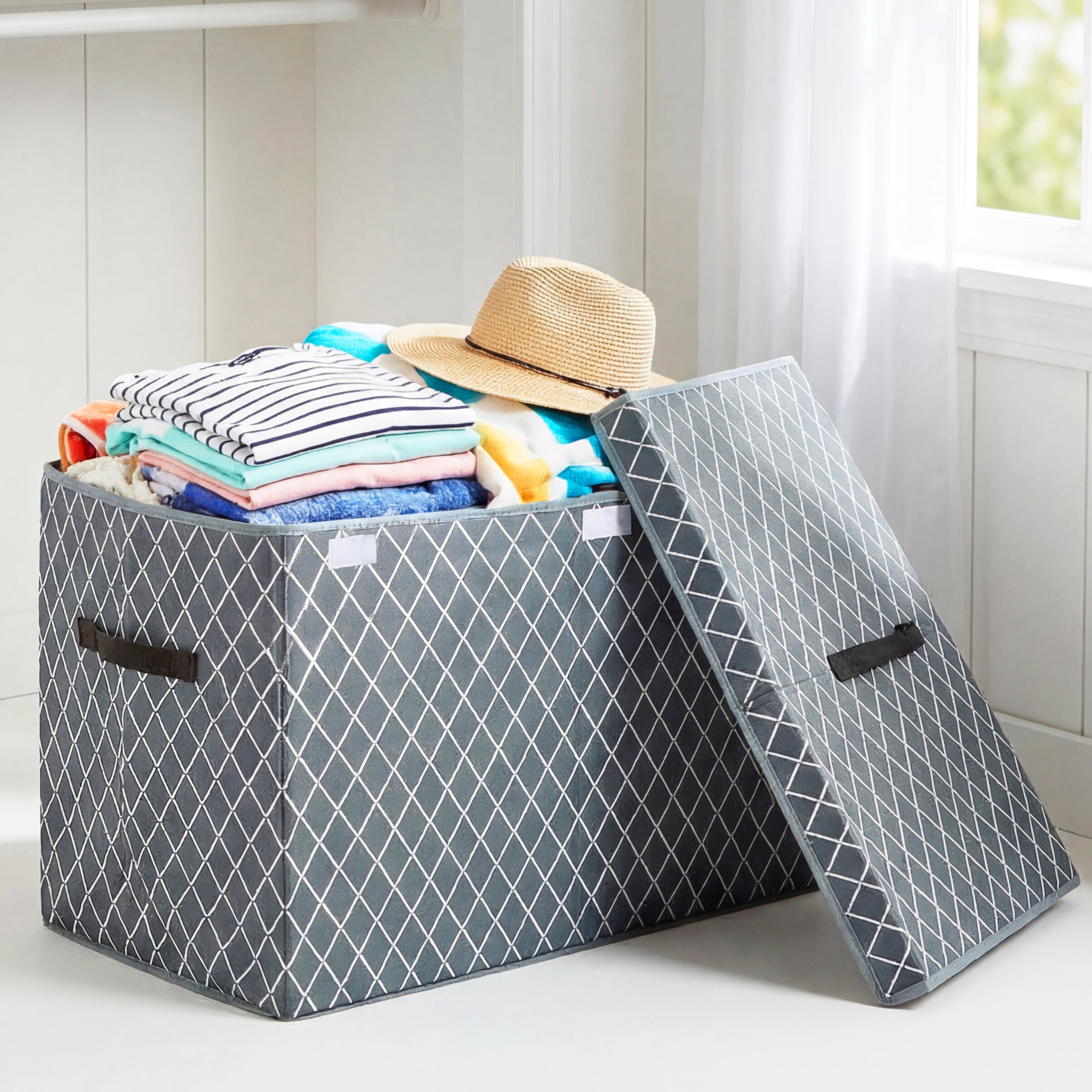 Large Collapsible Fabric Storage Bin