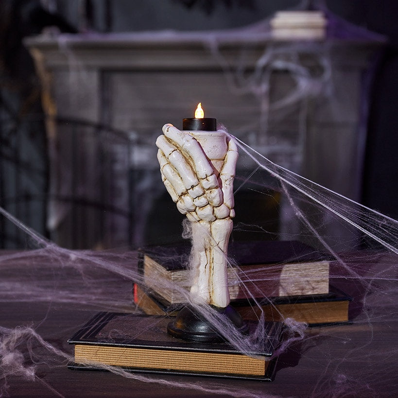 Skeleton Hands LED Tealight Holders