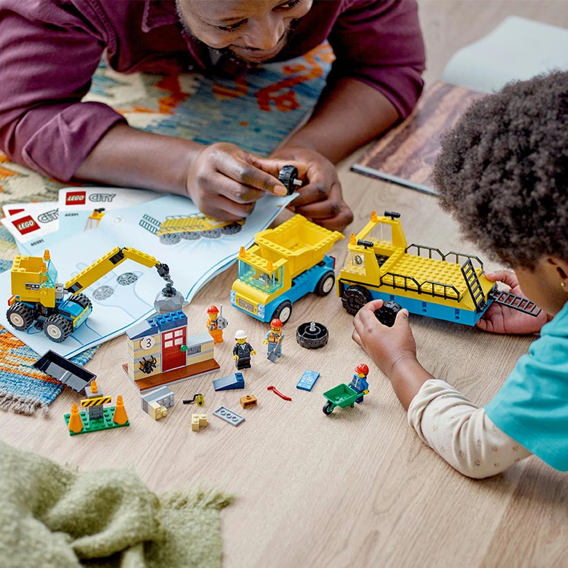 LEGO® Construction City Trucks and Wrecking Ball Crane