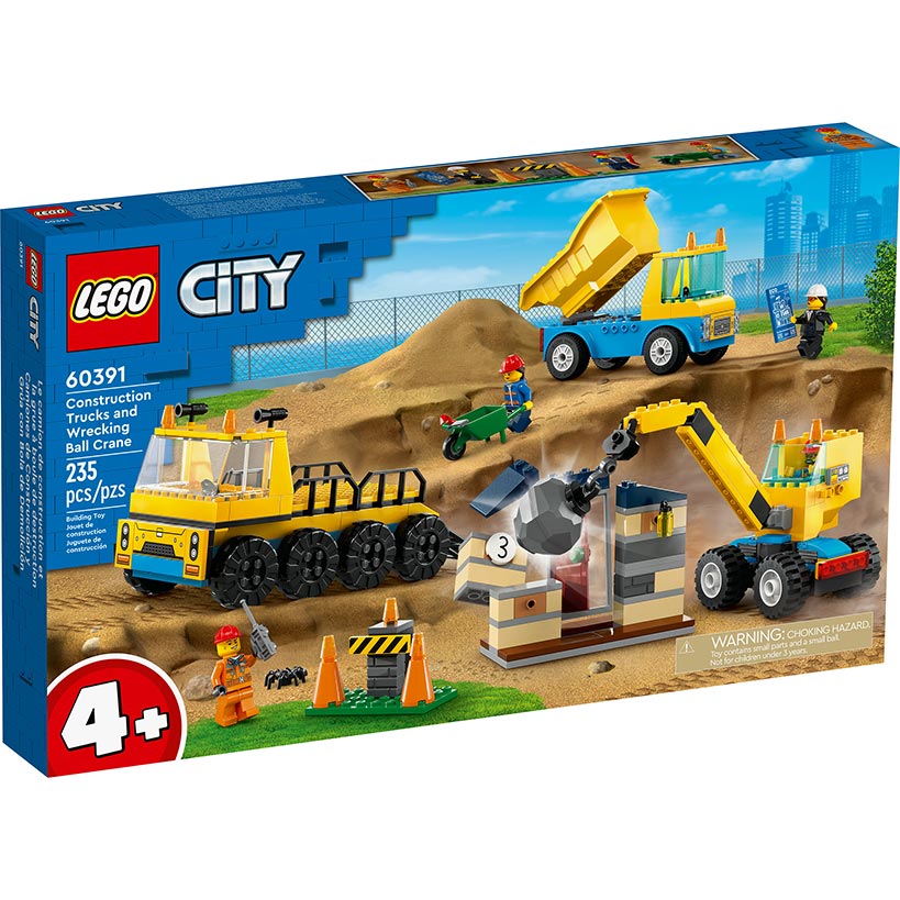 LEGO® Construction City Trucks and Wrecking Ball Crane