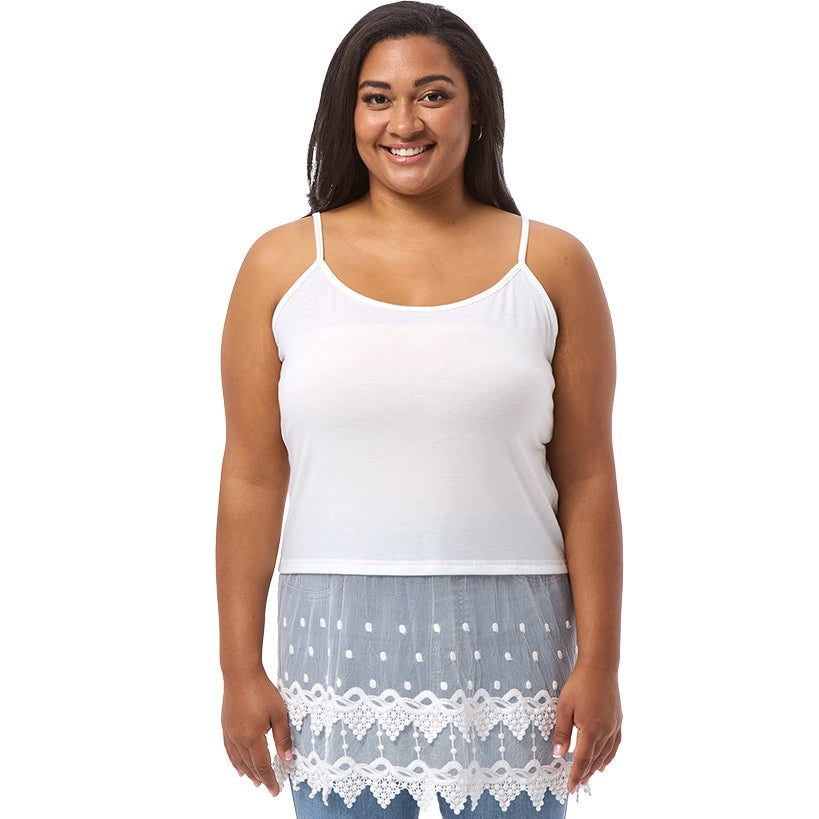 Lace Trim Camisole Top Extender