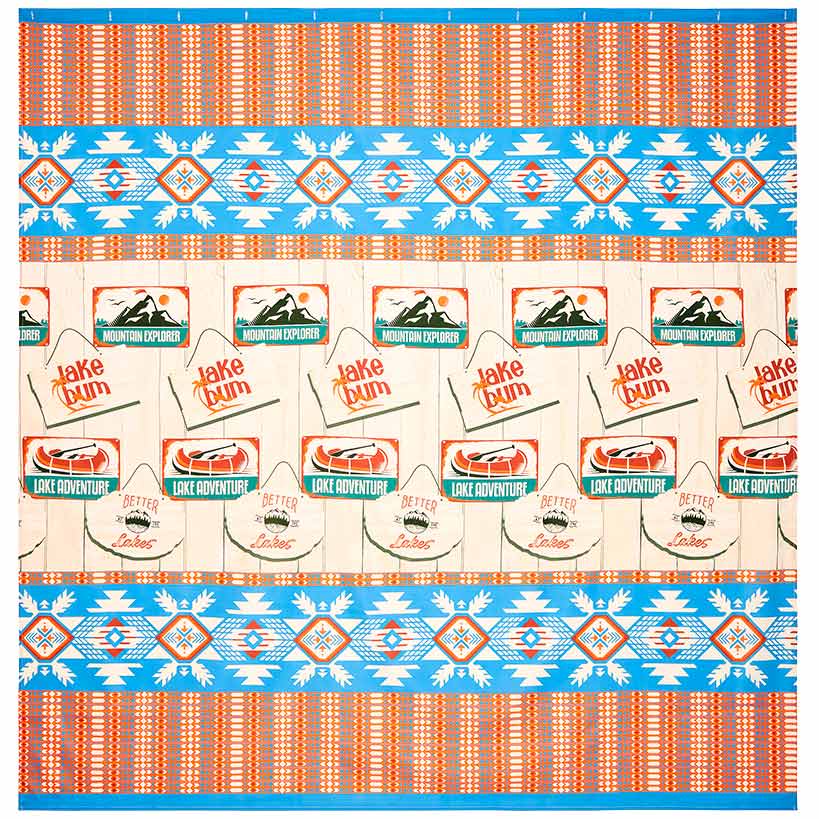 Lake Adventure Shower Curtain, Bath Rug, Hand Towels, Valance, or Hooks