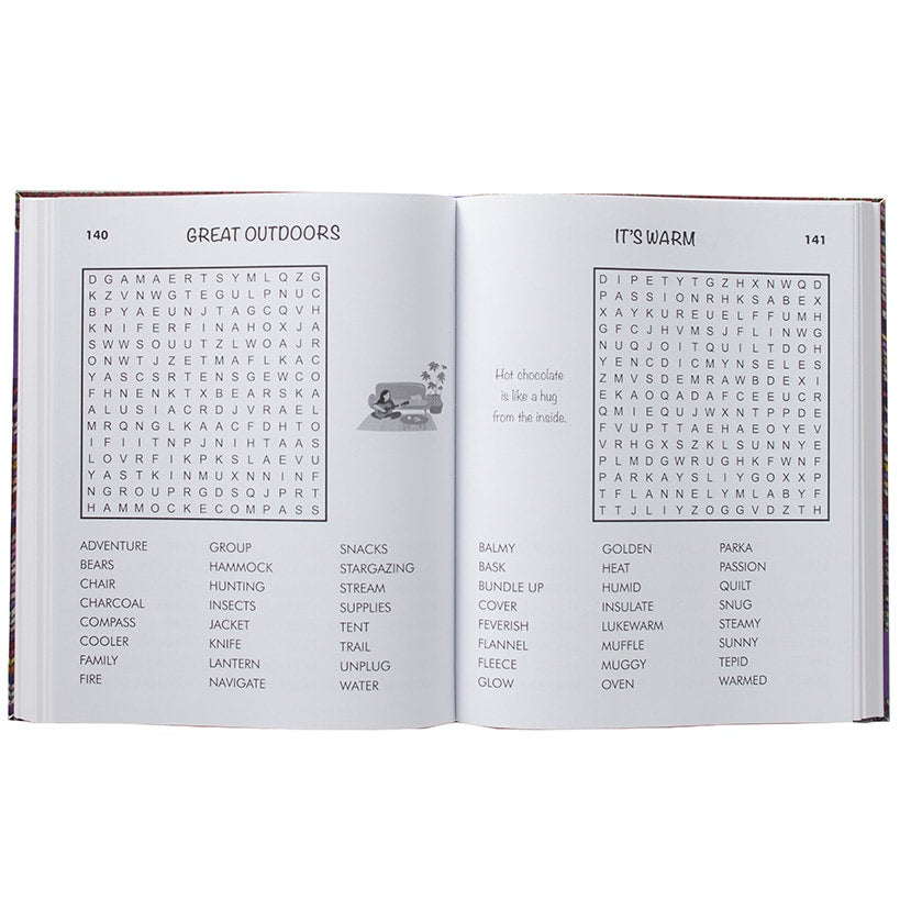 Large Print Word Search or Sudoku Puzzle Books