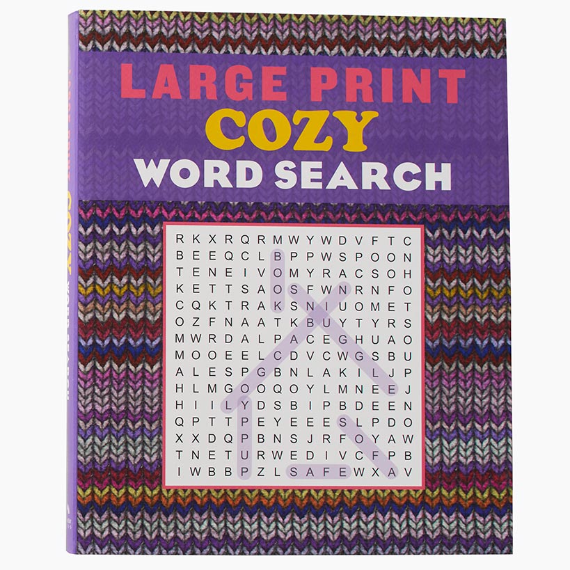 Large Print Word Search or Sudoku Puzzle Books