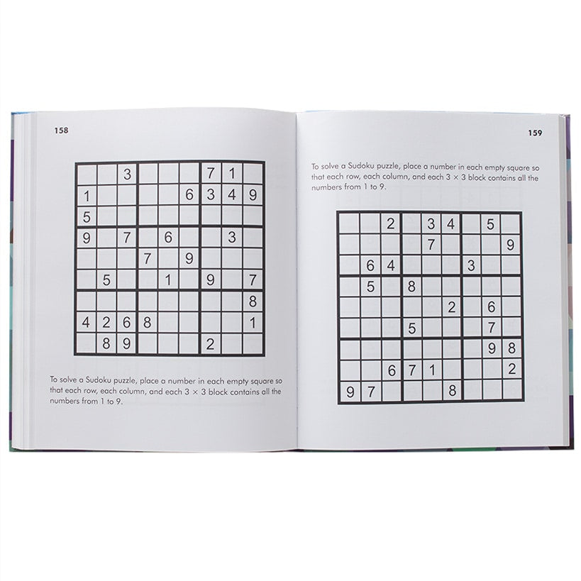 Large Print Word Search or Sudoku Puzzle Books