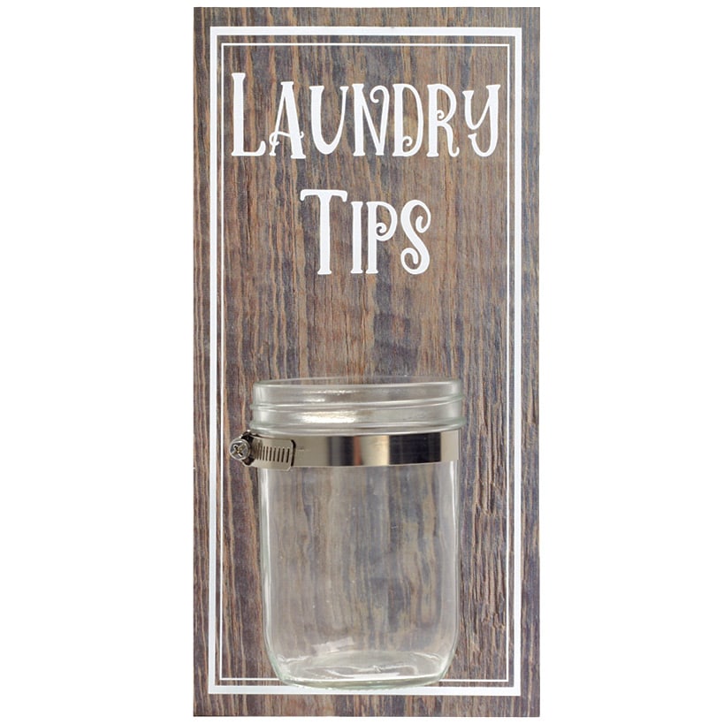 Laundry Room Humorous Wall Décor - Tip Jar, Sign, or Safety Pins