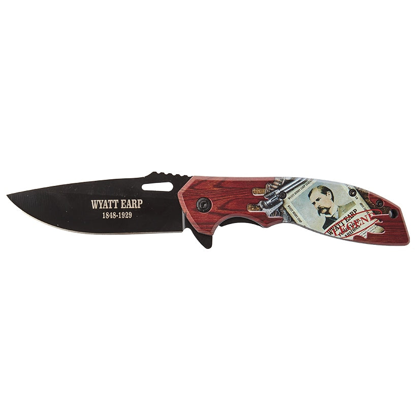 Folding Knife - Legends Of The West, Spring-Assisted, Drop Point Blade