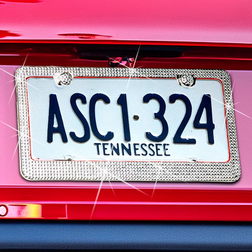 Glitzy License Plate Frames