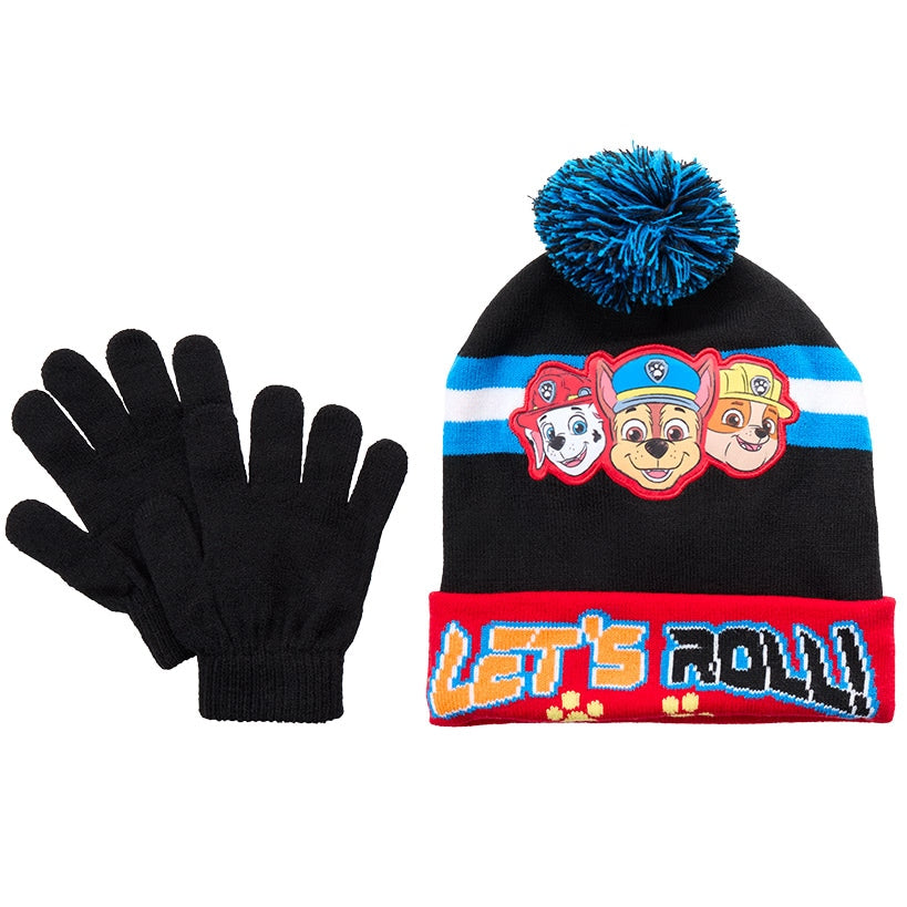Kid's Beanie and Glove Matching Gift Set - Minnie Mouse or Paw Patrol