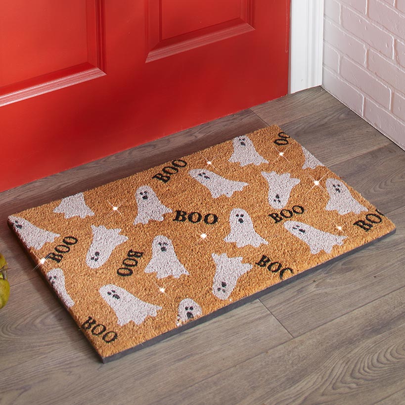 Halloween LED Lighted Coir Doormats