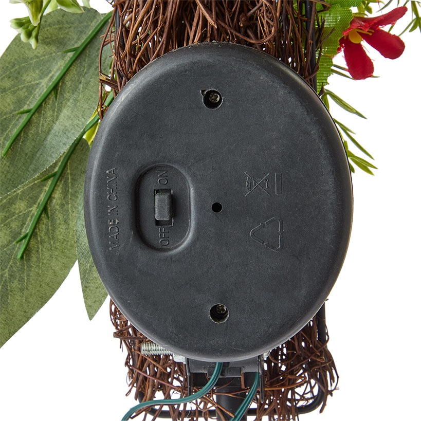 Solar Lighted Flower Garden Cross Stake