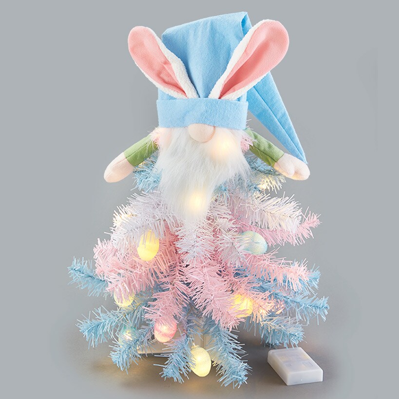 Lighted Easter Gnome Tree