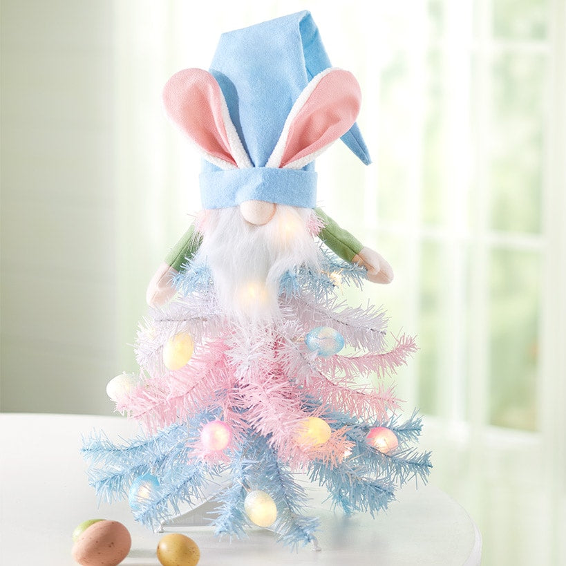 Lighted Easter Gnome Tree