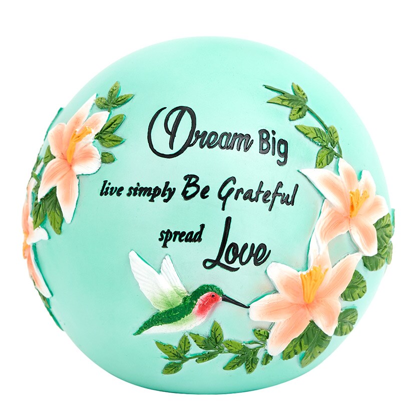Lighted Ball Décor With Sentiment - Dream Big, Friends, or Sunshine
