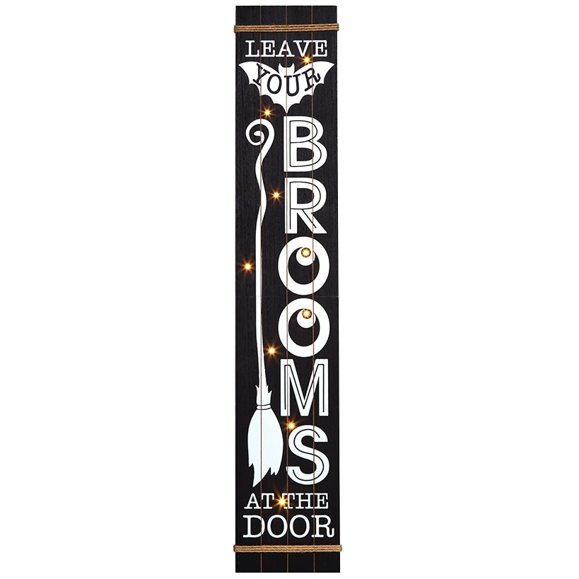 Lighted Happy Halloween Door Sign