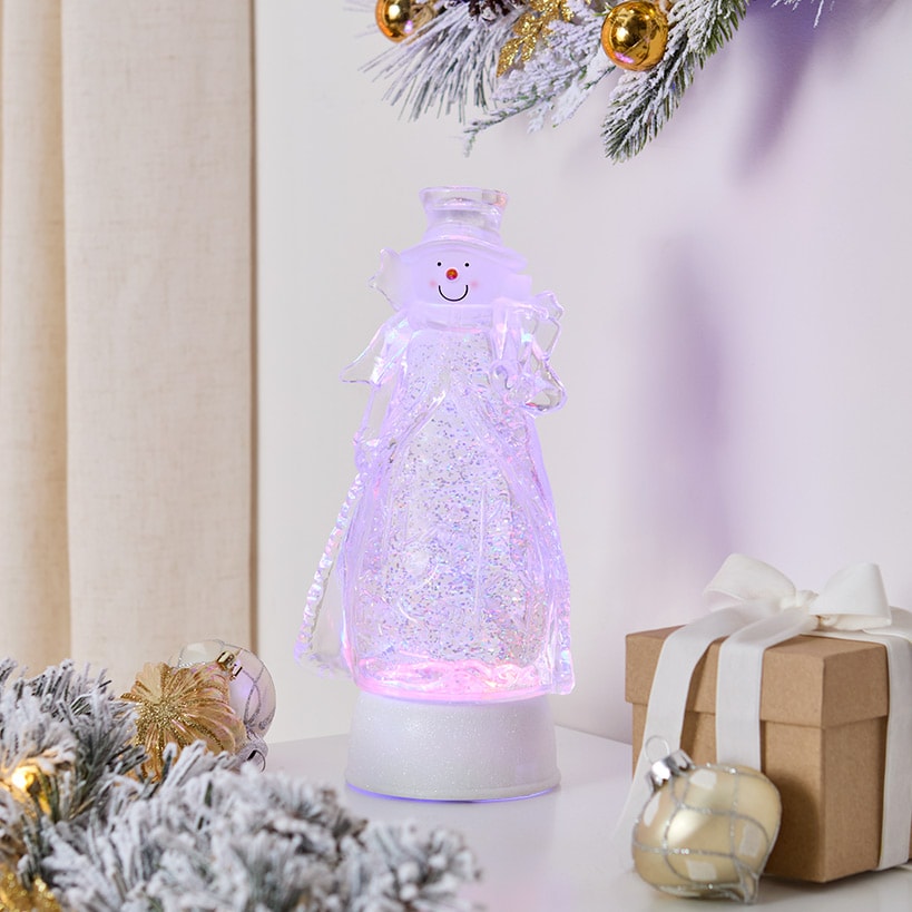 Lighted Snow Blowing Holiday Figures