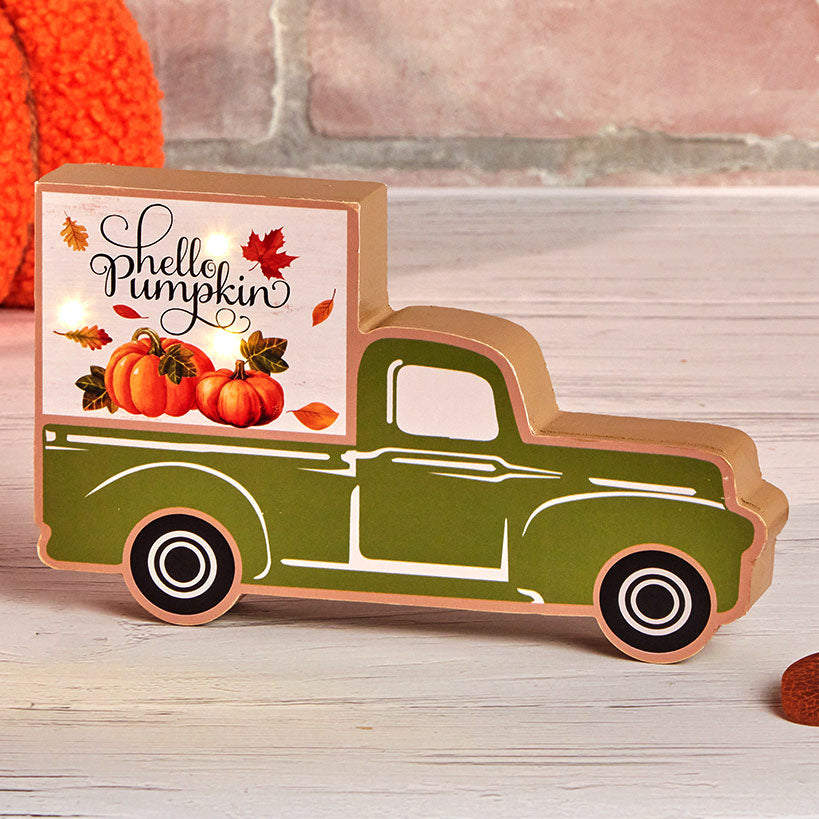 Lighted Truck with Message