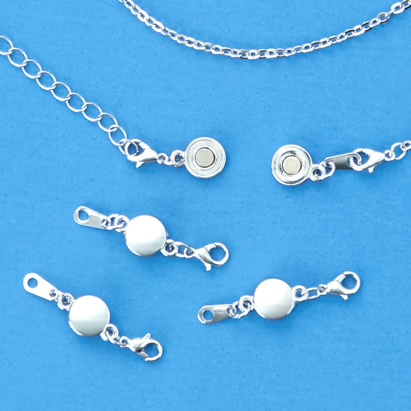 Magnetic Necklace Clasps Set of 4#select-set_silver