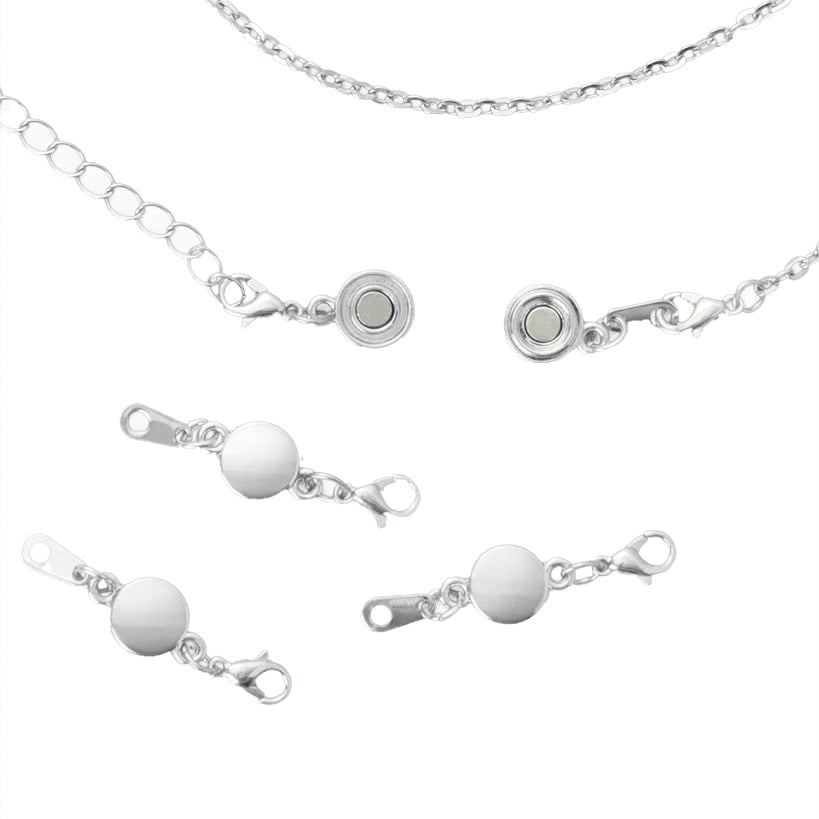 Magnetic Necklace Clasps Set of 4#select-set_silver