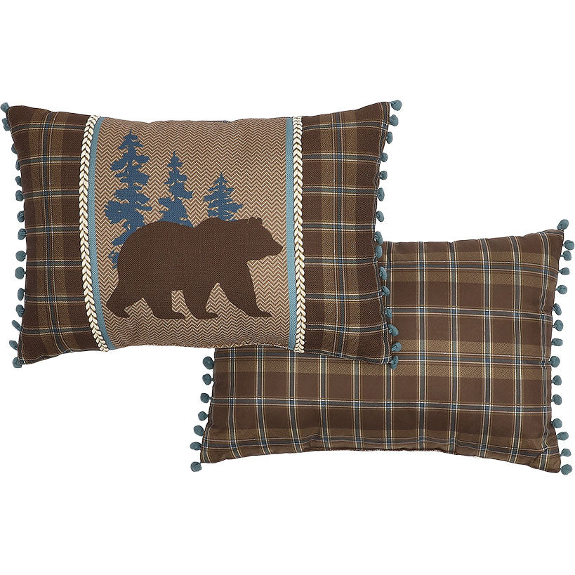 Lodge Embroidered Decorative Pillow