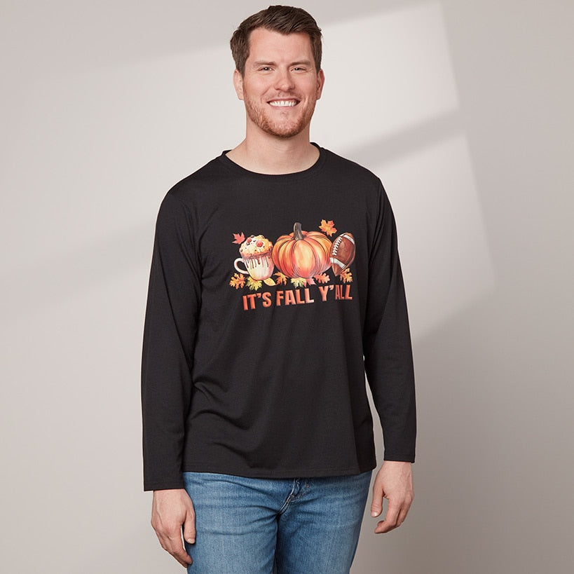 Men's Fall Long Sleeve T Shirt#select-color_black