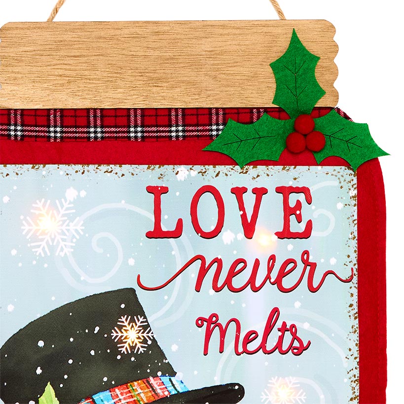 Lighted Holiday Mason Jar Wall Decor