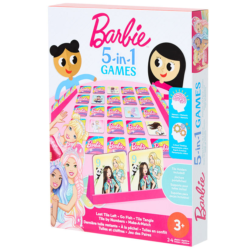 Mattel® Barbie Or Hot Wheels 5-in-1 Family Game