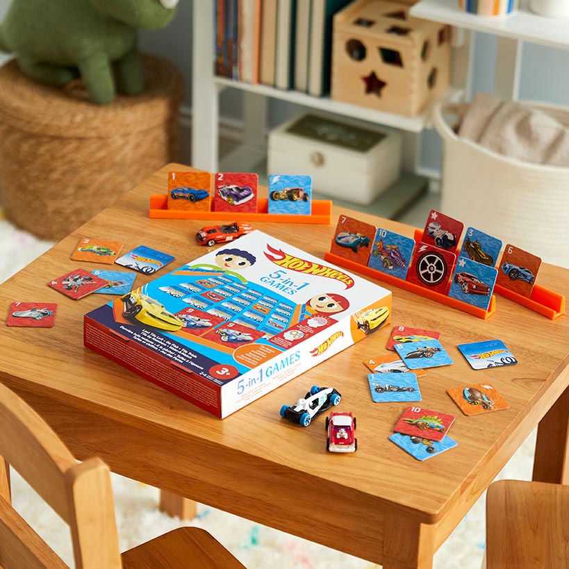 Mattel® Barbie Or Hot Wheels 5-in-1 Family Game#select-character_mattel-5-in-1-games-hot-wheels