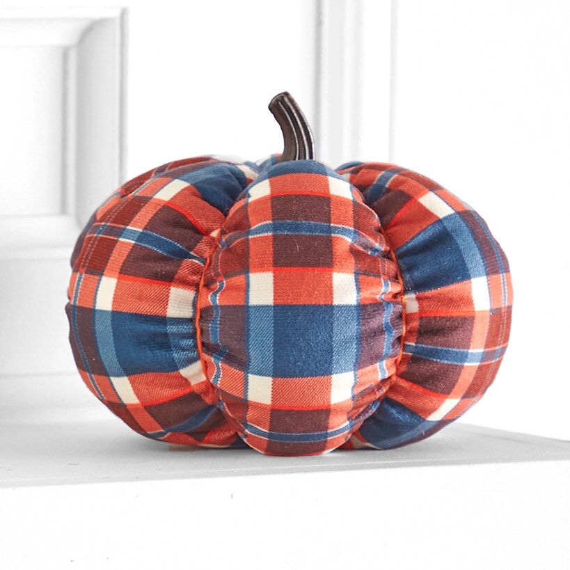 Decorative Harvest Plush Pumpkin
