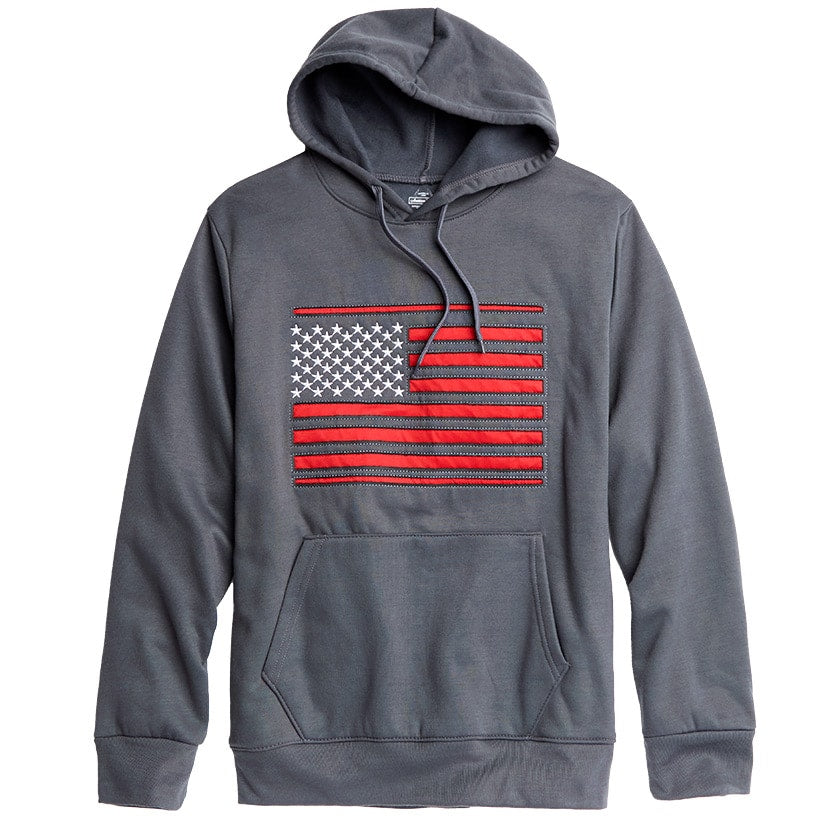 American Flag Men's Hoodie#select-color_charcoal