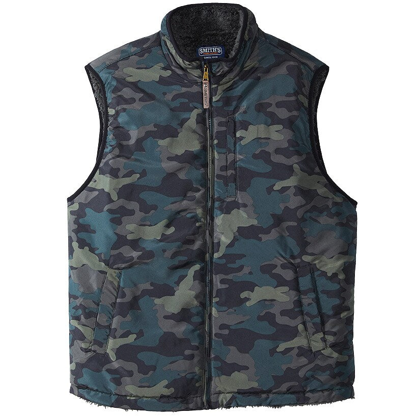Men's Sherpa Lined Buffalo Plaid Vest
