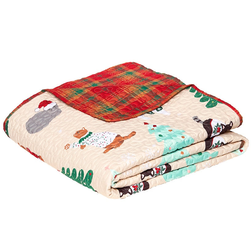 Merry Catmas Quilt Ensemble