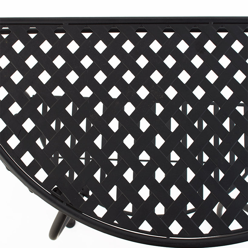 Half-Moon Metal Console Table