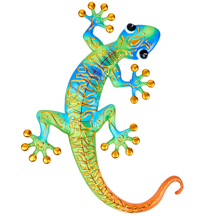 Metal Gecko Wall Decor