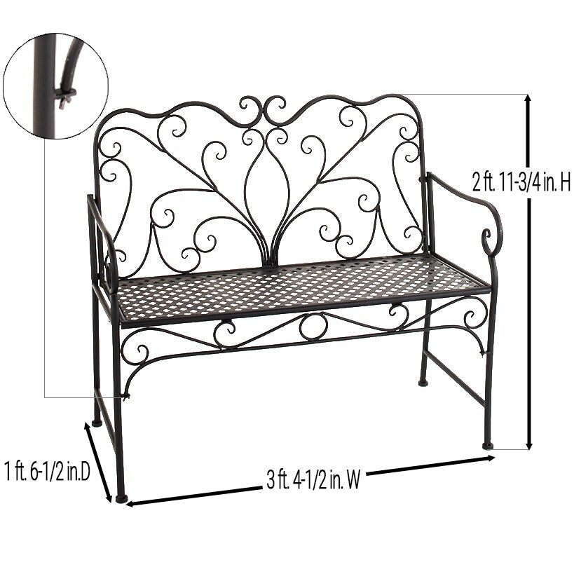 Metal Scrolled Table or Bench