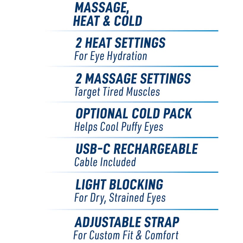 Miracle™ Dry Relief Eye Mask - Soothing, Adjustable, Cordless, Rechargeable