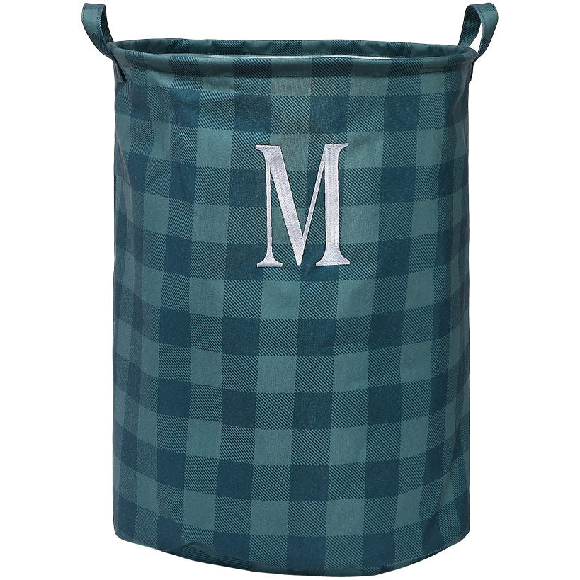 Monogram Buffalo Plaid Laundry Bag