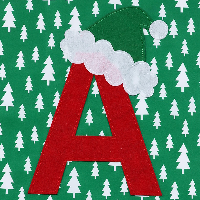 Monogram Christmas Gift Sack