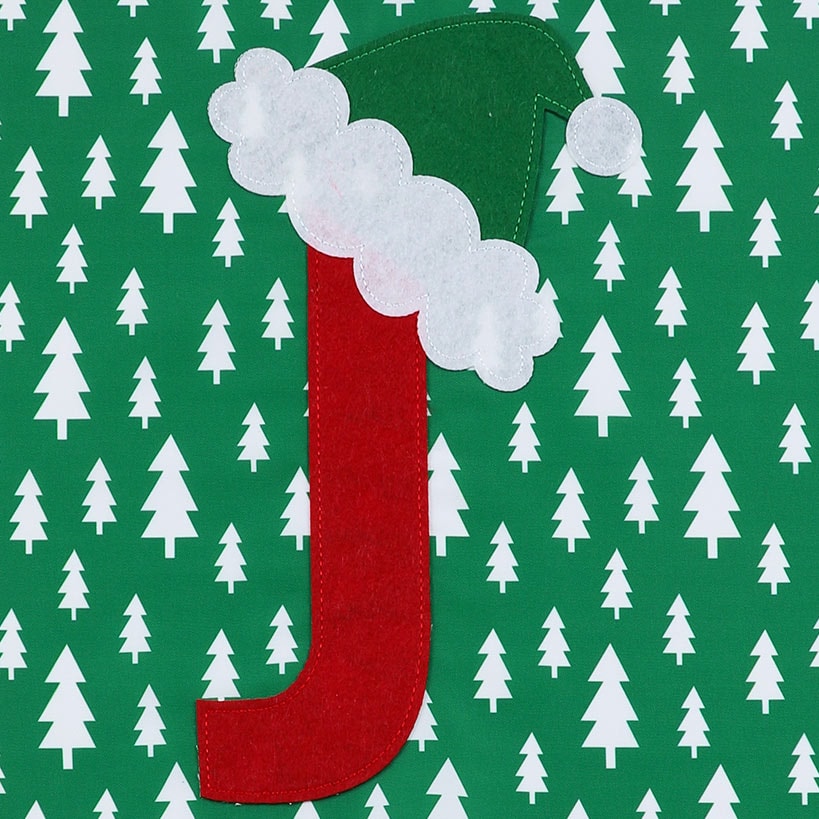 Monogram Christmas Gift Sack
