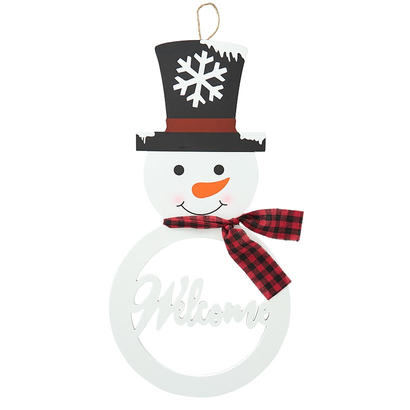 Monogram Snowman Wall Hangings