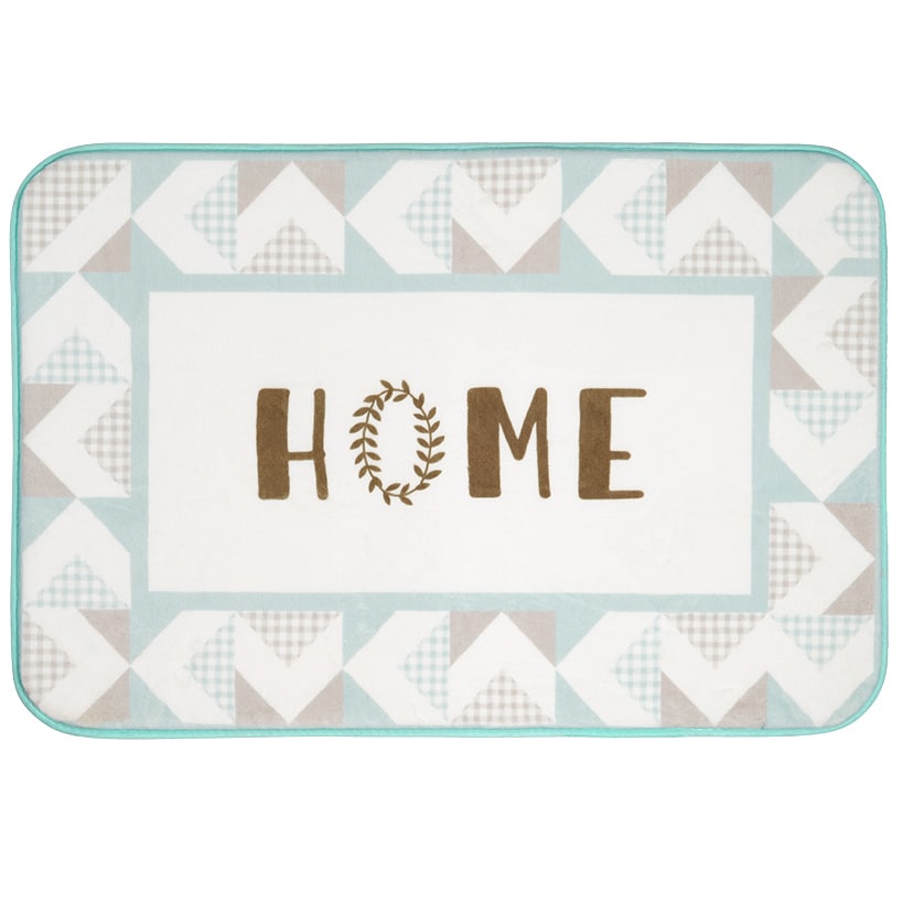 Home Pattern Shower Curtain, Bath Rug, Hand Towels, Valance, or Hooks