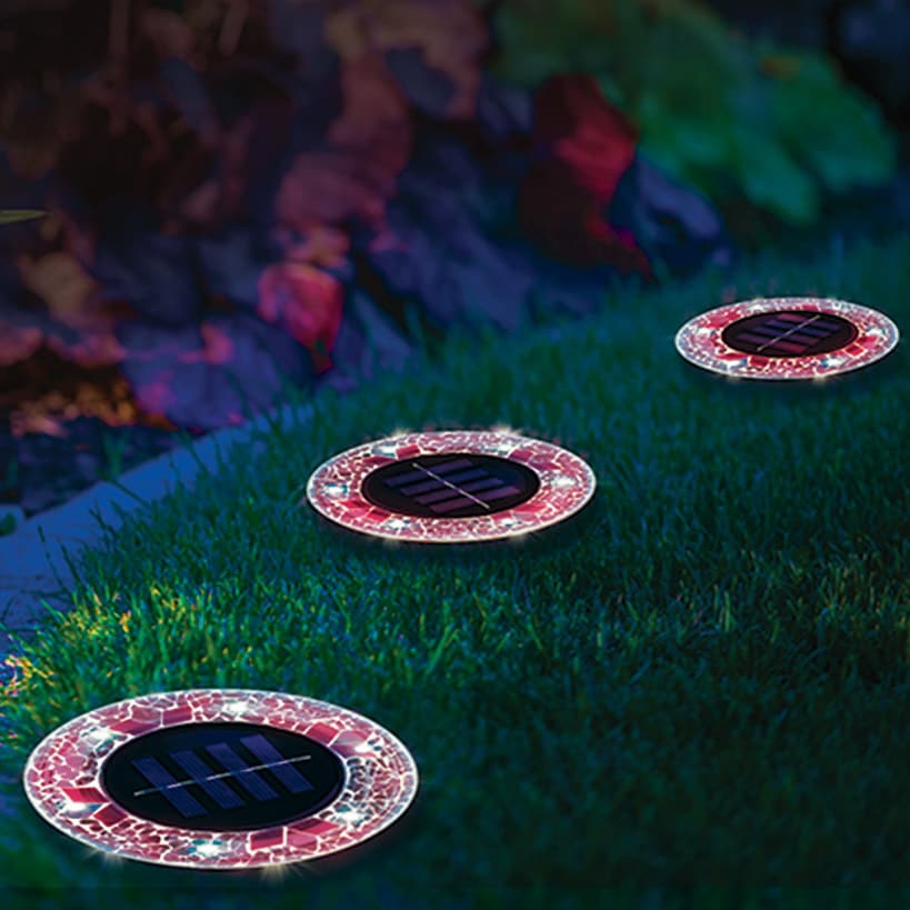 Bell+Howell® Sets of 4 Mosaic Disk Lights™