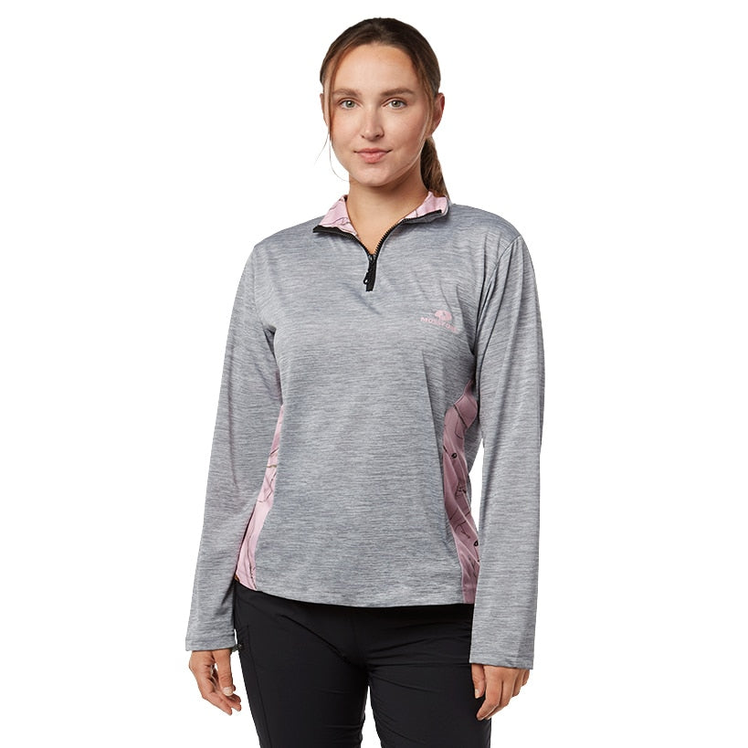 Mossy Oak Women's Quarter Zip Pullover