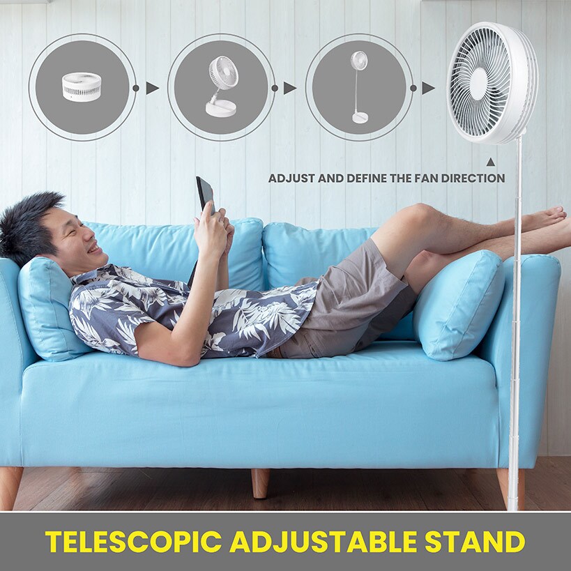 My Foldaway™ Rechargeable Fan - Compact and Portable Cooling Solution